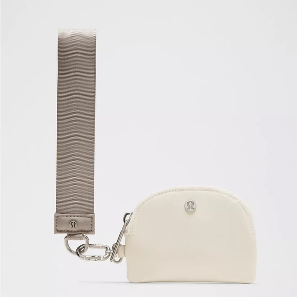 Lululemon Dual Pouch Wristlet- Warm Ash Grey/Light Ivory - Picture 6 of 7